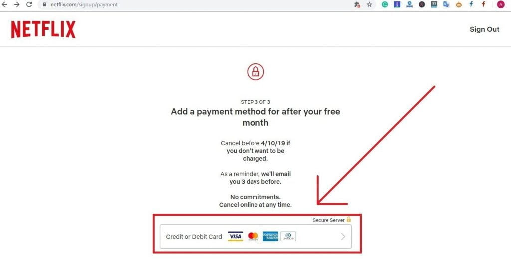 NetFlix-Payment-Option-Highlighted
